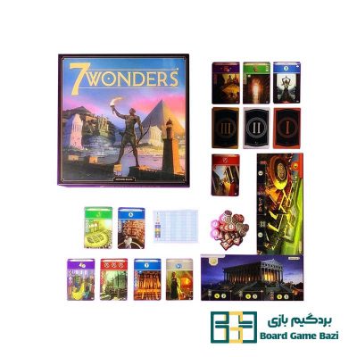 بازی عجایب هفتگانه دهکده بردگیم (7 Wonders)-1